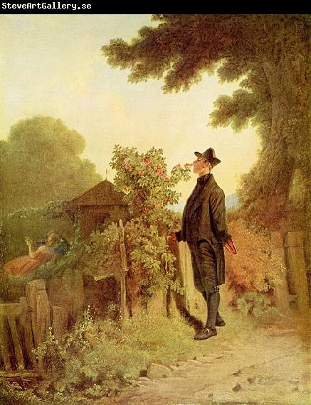 Carl Spitzweg Rosenduft-Erinnerung